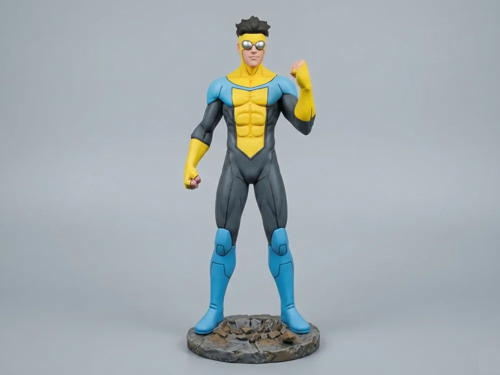 Invincible Mark Grayson Heroic Stance Figurine – 3D Printed Superhero Collectible