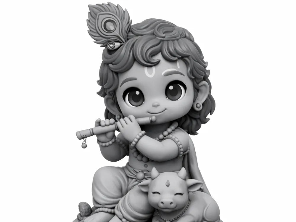 Bal Krishna – 3D Printed Hindu Deity Figurine
