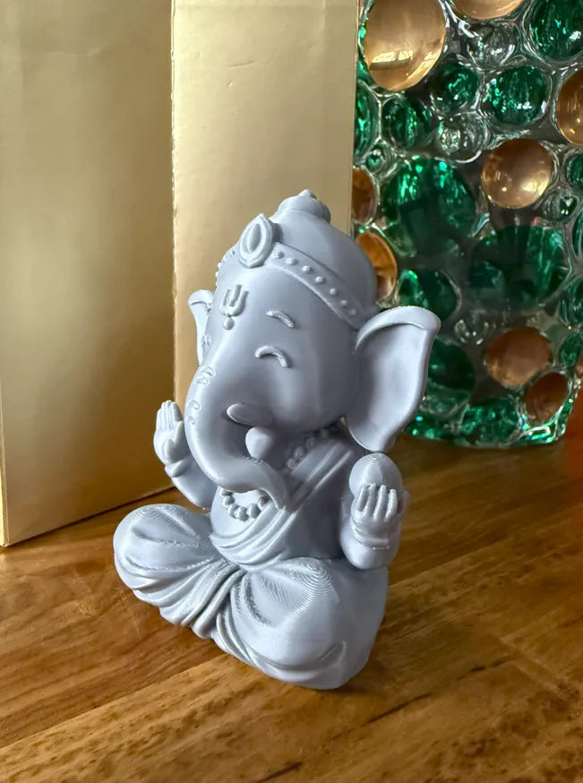 Ganesha Divine Remover of Obstacles – 3D Printed Hindu Prosperity Figurine