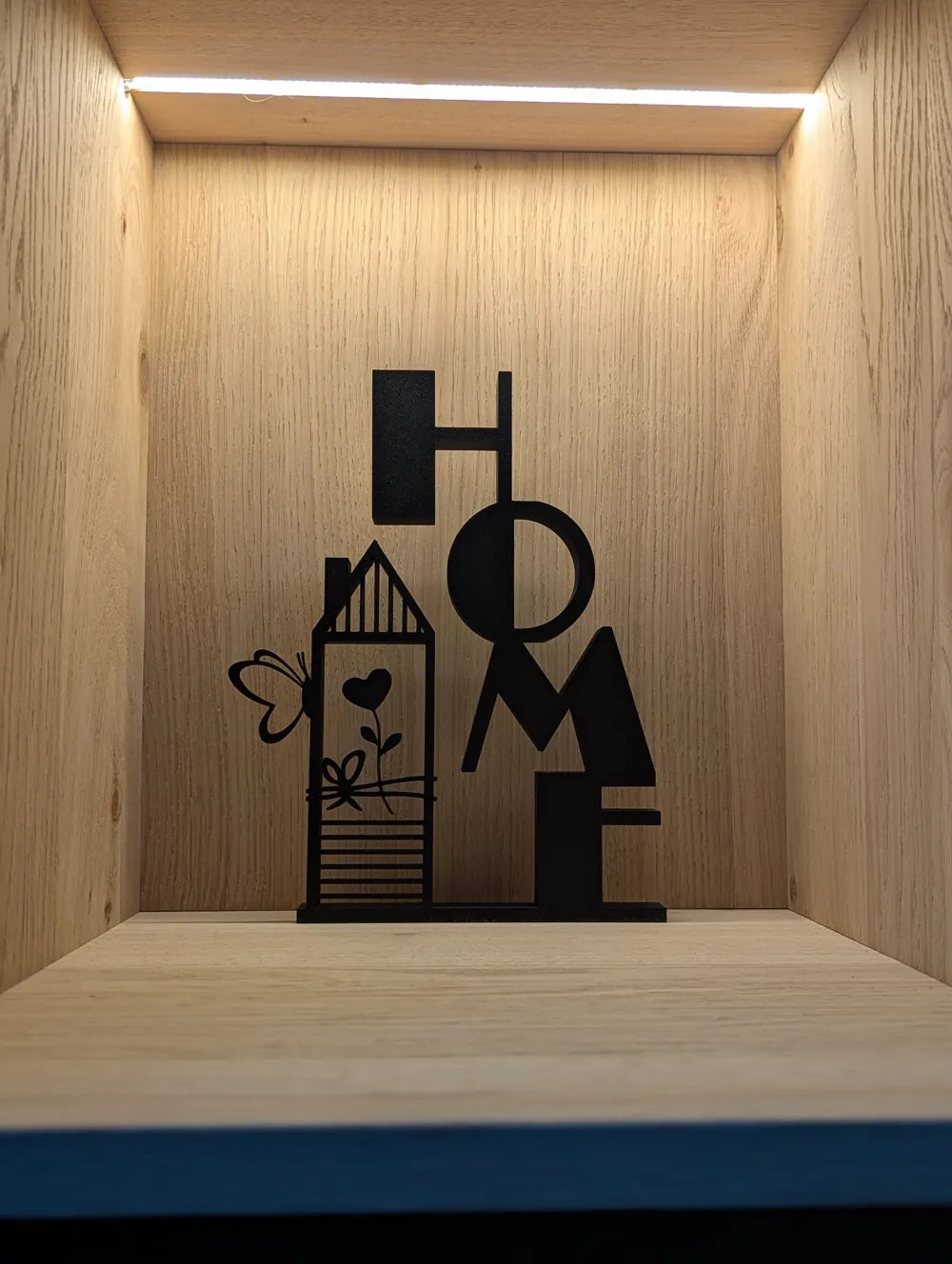 Decorative HOME Vertical Stand – 3D Printed Freestanding Home Sign
