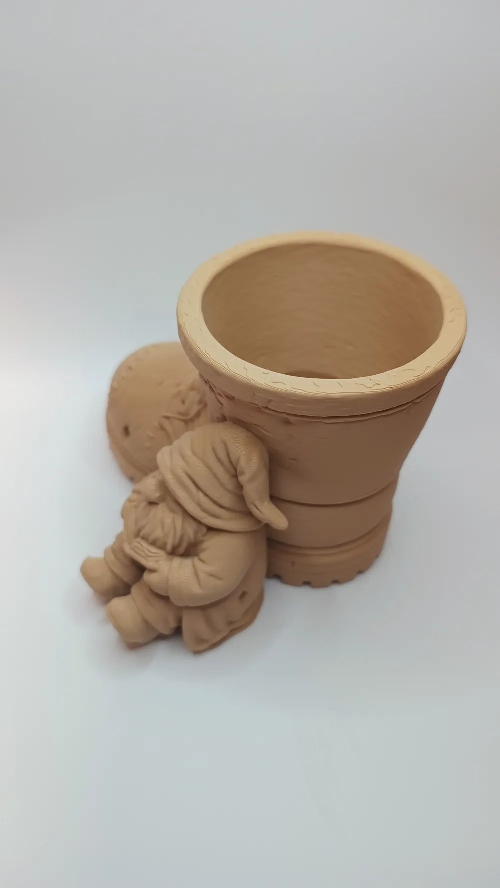 Gnome in Boot Planter Succulent Pot