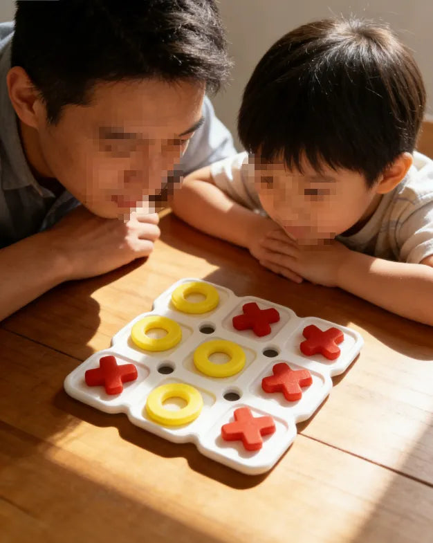 Tic-Tac-Toe Educational Board Game – 3D Printed Concentration Training