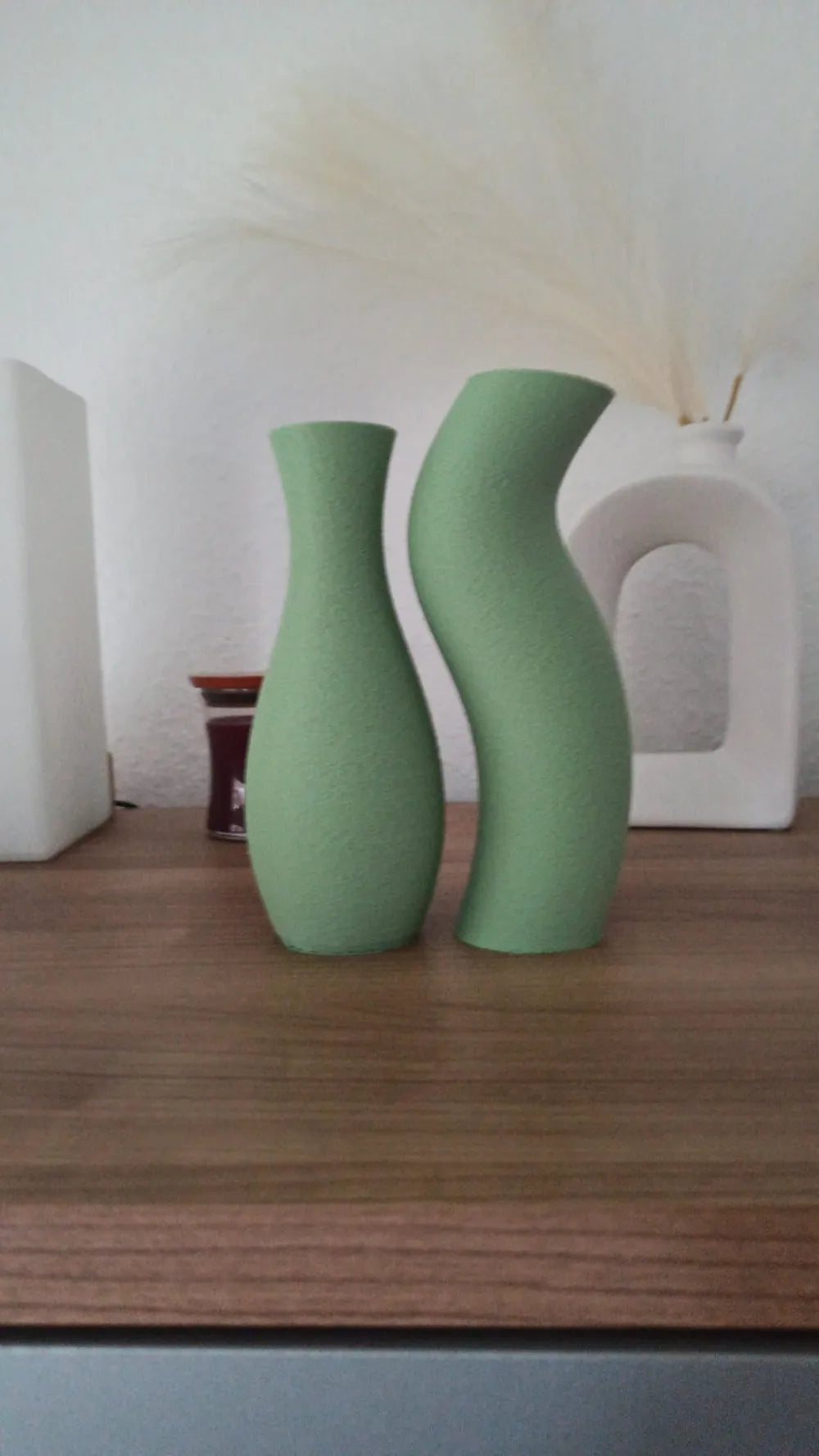 Duality Vases Modern Harmonic Decor – 3D Printed Paired Vase Set