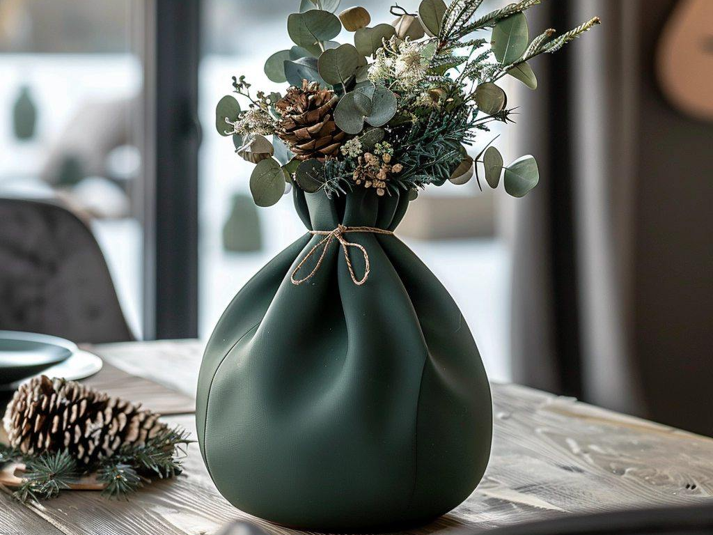 Textured Flower Vase – 3D Printed Modern Indoor Garden Display