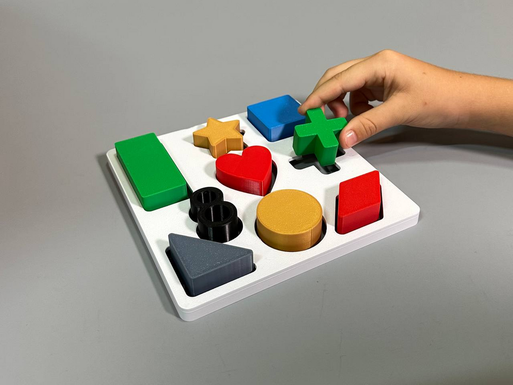 Geometry Puzzle Blocks – 3D Printed Educational Math Kit