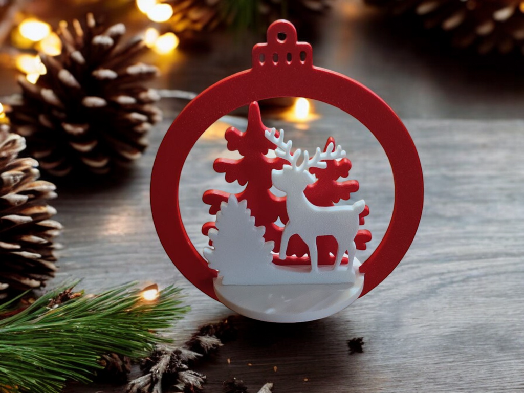Christmas Tree Hanging Ornaments – 3D Printed Festive Decorations