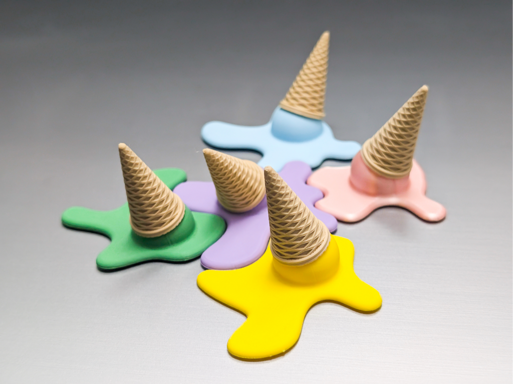 Ice Cream Fridge Magnets – 3D Printed Kitchen Decor Set