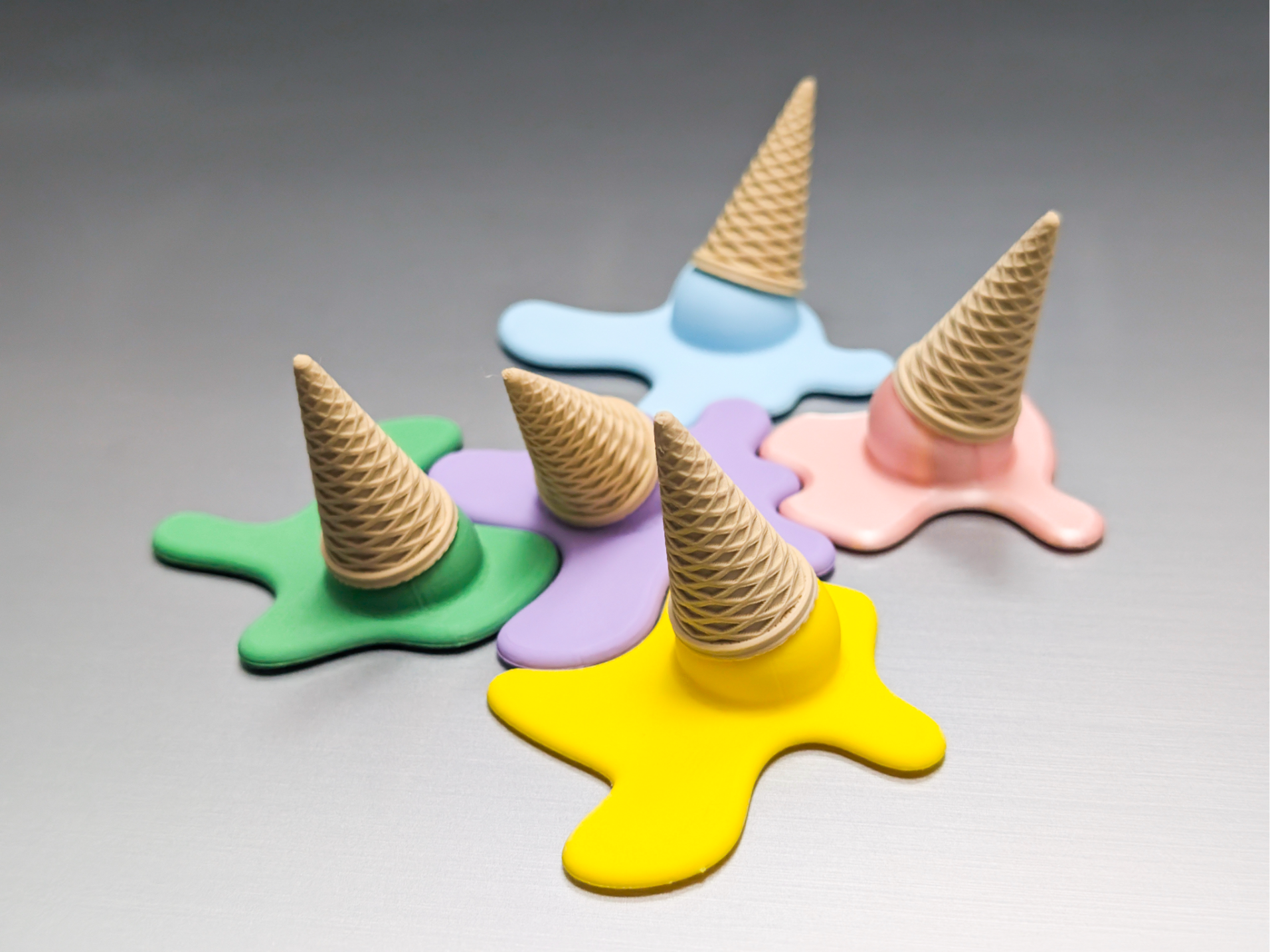 Ice Cream Fridge Magnets – 3D Printed Kitchen Decor Set