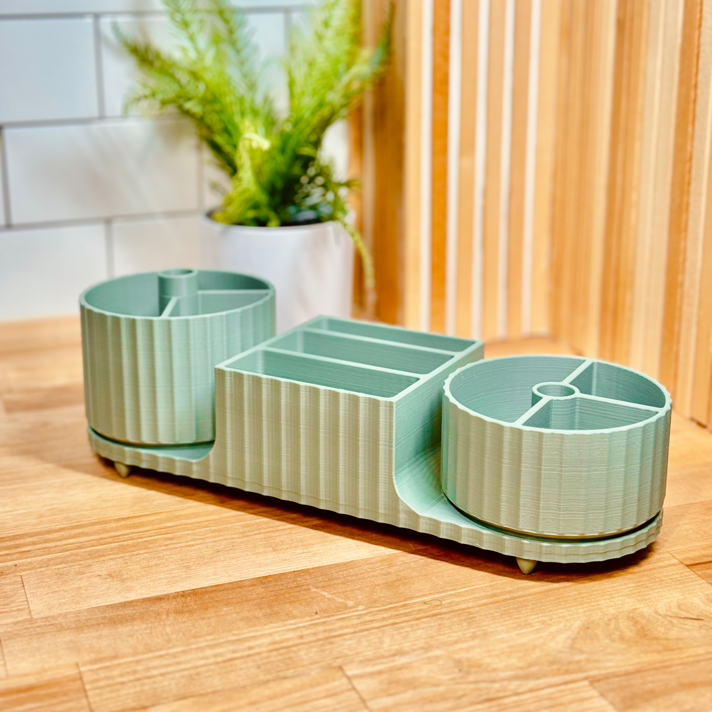 Spinning Bathroom Organiser – 3D Printed 360 Rotation Caddy