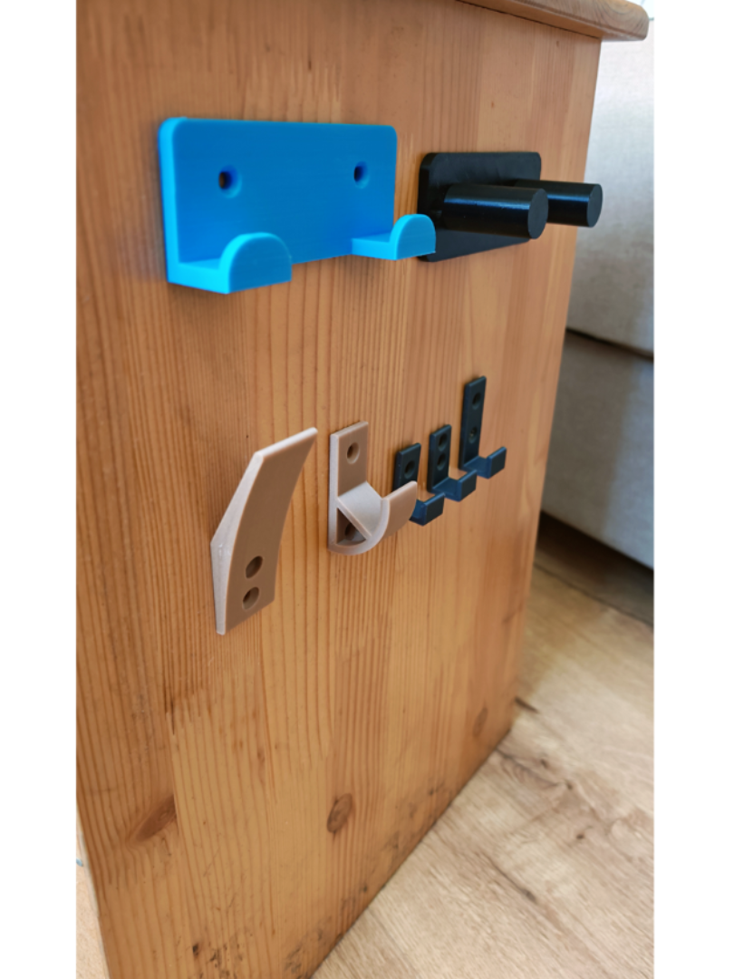 Wall Holders Set – 3D Printed Versatile Wall-Mount Organisers