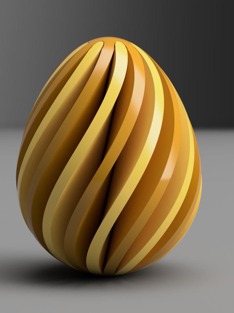 Easter Egg Decoration – 3D Printed Festive Holiday Ornament