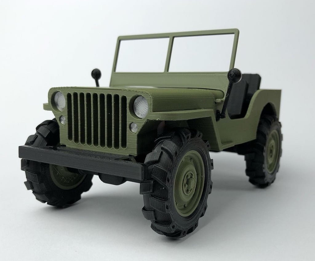 Miniature Jeep – 3D Printed Scale Model Off-Road Vehicle
