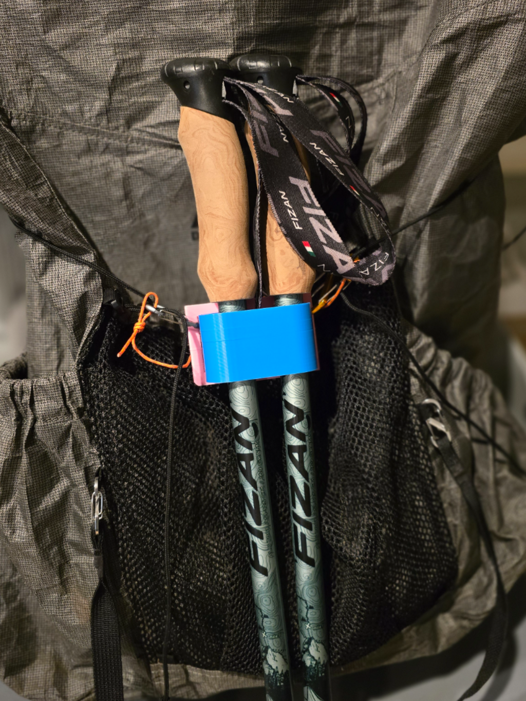 3D printed Trekking Pole Mount by FOFUS