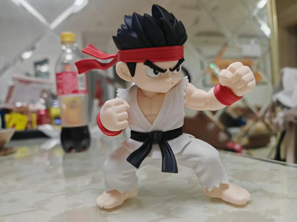 Chibi Street Fighter Ryu Figurine – 3D Printed Anime Gaming Collectible