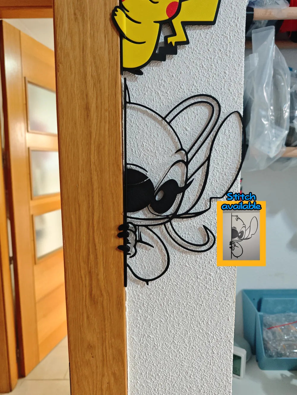 Stitch Wall Art and Door Art Large – 3D Printed Disney Stitch Room Decor