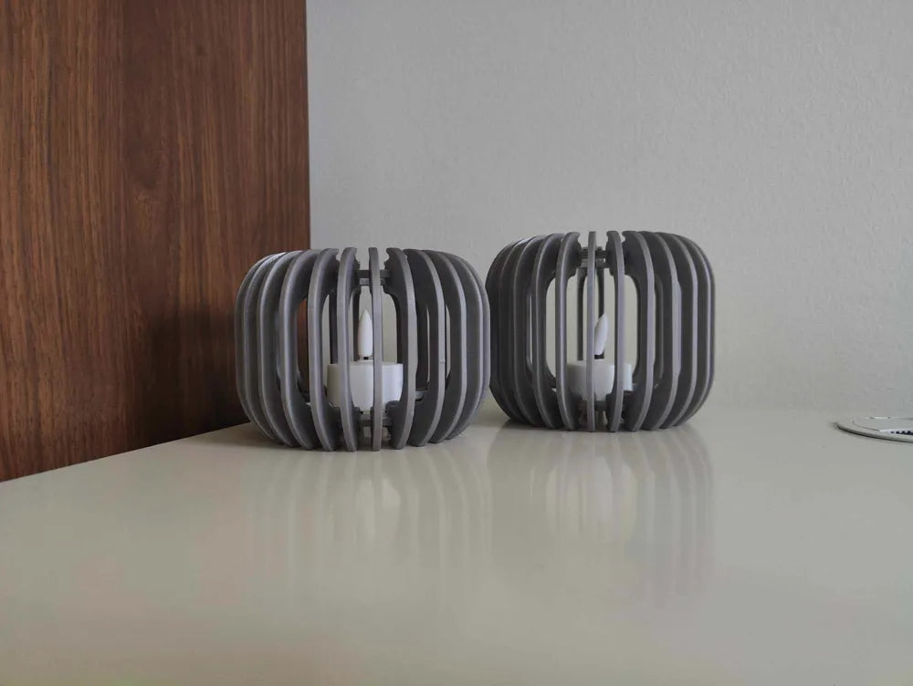 Small LuminaNest Tealight Holder – 3D Printed Cozy Candle Holder