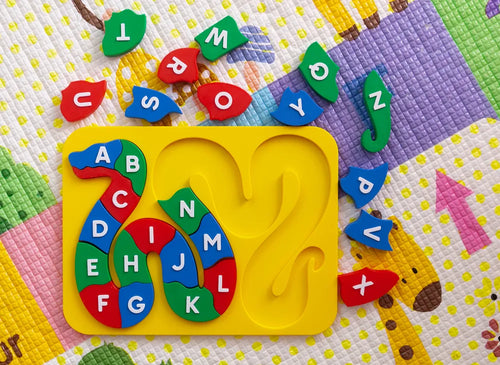 Alphabet Snake Puzzle – 3D Printed ABC Learning Toy for Kids