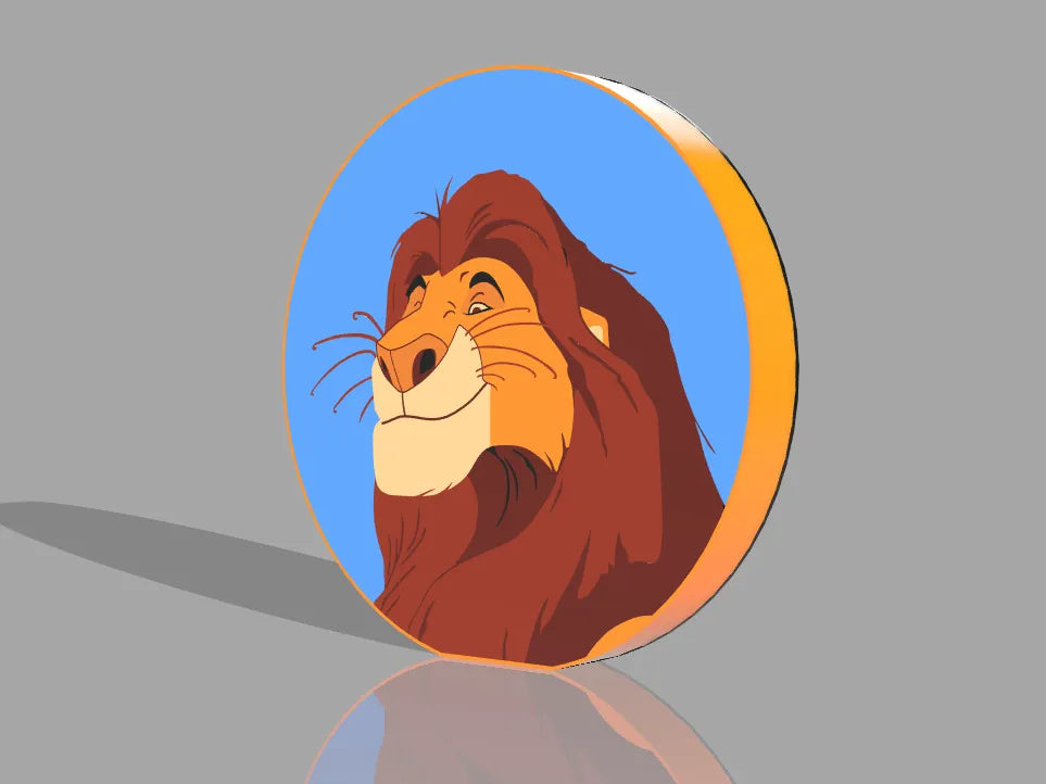 Mufasa Lion King Lightbox Lamp – Disney Pride Lands LED Decor