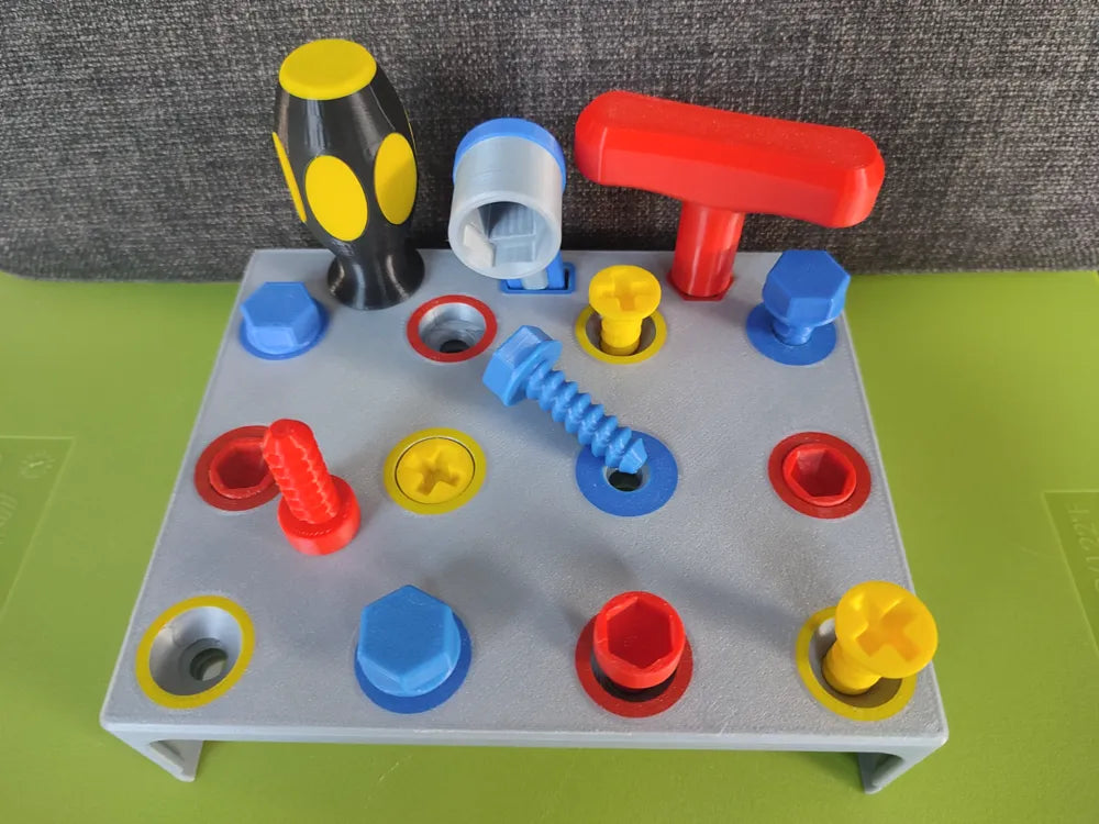 Kids Workspace Activity Board – 3D Printed Desk and Wall Learning Board