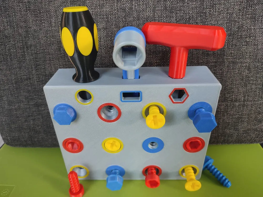 Kids Workspace Activity Board – 3D Printed Desk and Wall Learning Board