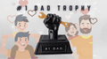 WrenchMaster Trophy Number 1 Dad Award – 3D Printed Handyman Dad Gift