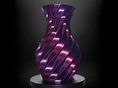Twisting Pillars Vase – 3D Printed Sculptural Spiral Column Vase