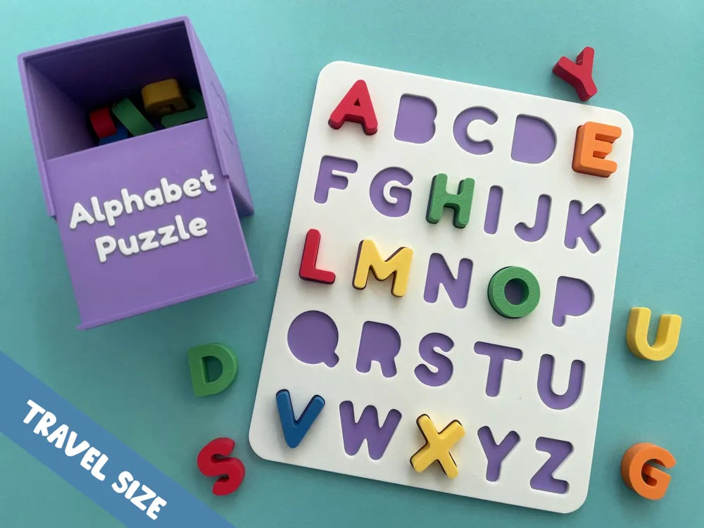 Kids Alphabet Puzzle A to Z Learning Board – 3D Printed ABC Toy