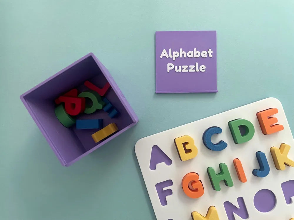 Kids Alphabet Puzzle A to Z Learning Board – 3D Printed ABC Toy
