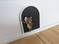Tom and Jerry Decorative Wall Hole – 3D Printed Cartoon Mouse Hole Art