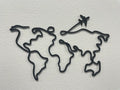 World Map Wall Art – 3D Printed Wanderlust Travel Decor
