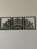 Mandala Wall Art – 3D Printed Sacred Geometry Layered Wall Sculpture