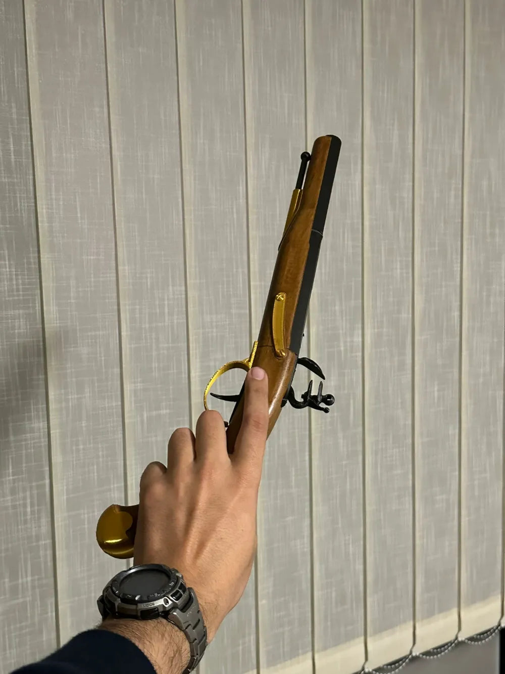 Flintlock Pistol Replica Collectible – 3D Printed Historical Display Piece