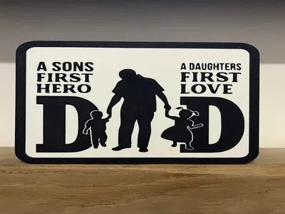 Dad Son Daughter Lightbox – 3D Printed Glowing Family Bond Lamp