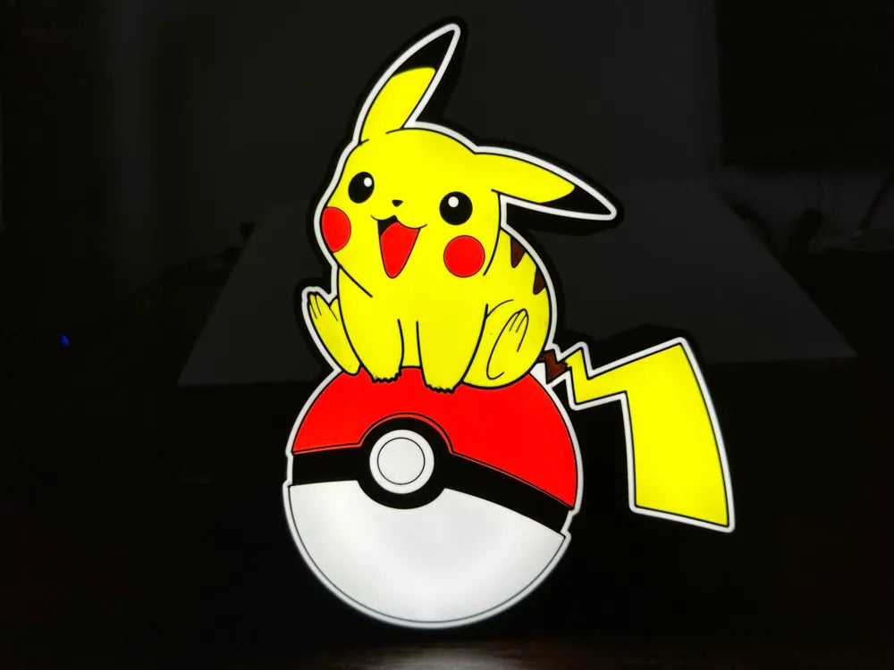 Pikachu Lightbox 5-Color LED Lamp – Pokémon Fan Room Decor