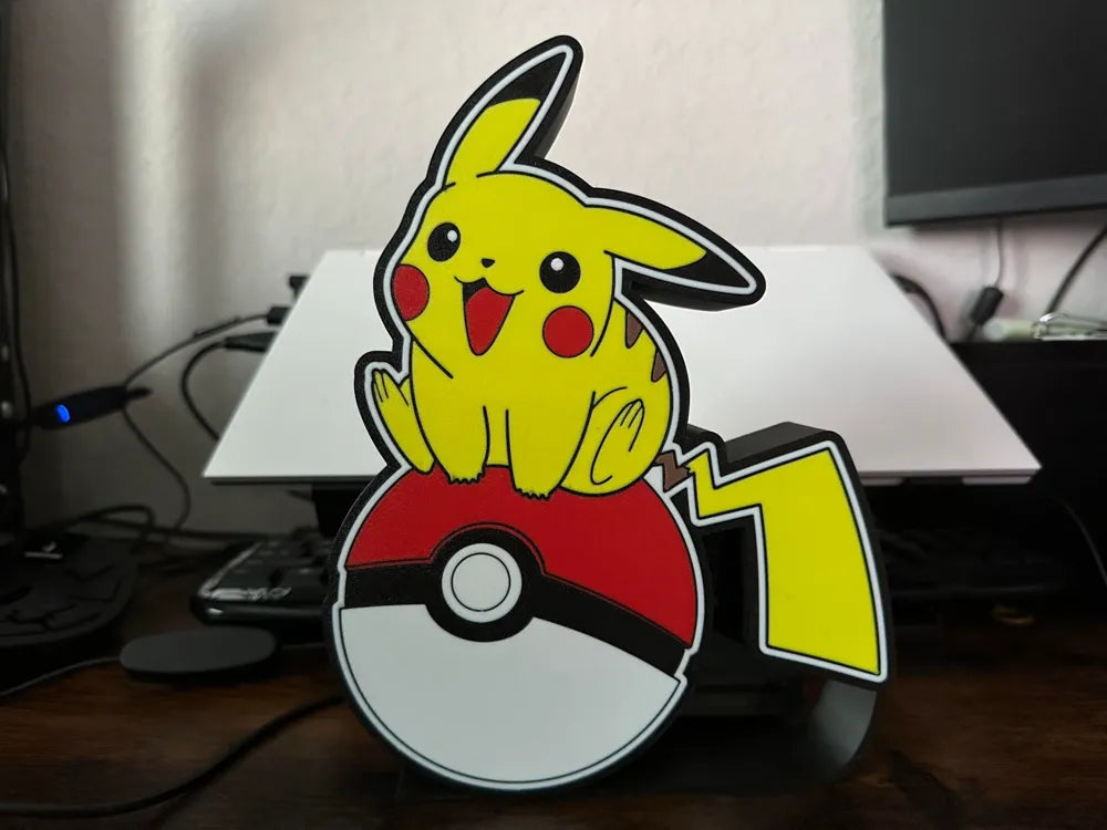 Pikachu Lightbox 5-Color LED Lamp – Pokémon Fan Room Decor