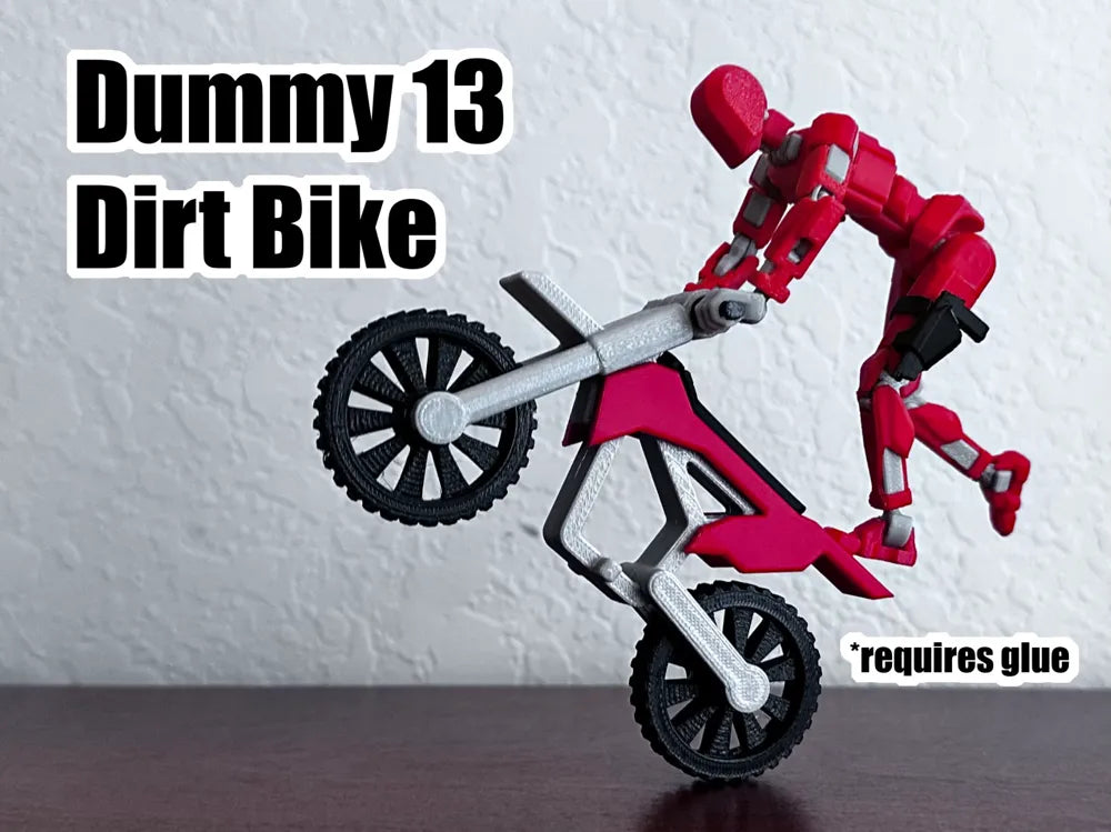 Dummy 13 Dirt Bike Toy – 3D Printed Kids Adventure Toy Vehicle