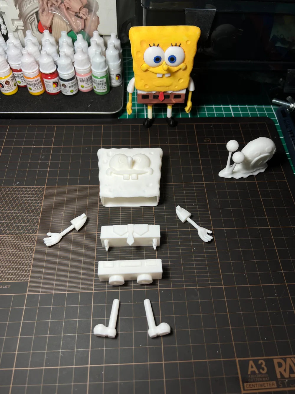 SpongeBob SquarePants Figurine – 3D Printed Bikini Bottom Collectible