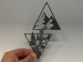 Mountain River Decor Sculpture – 3D Printed Landscape Nature Accent