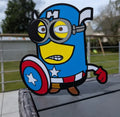 Minion Captain America Lightbox – Fun Marvel Crossover Desk Lamp