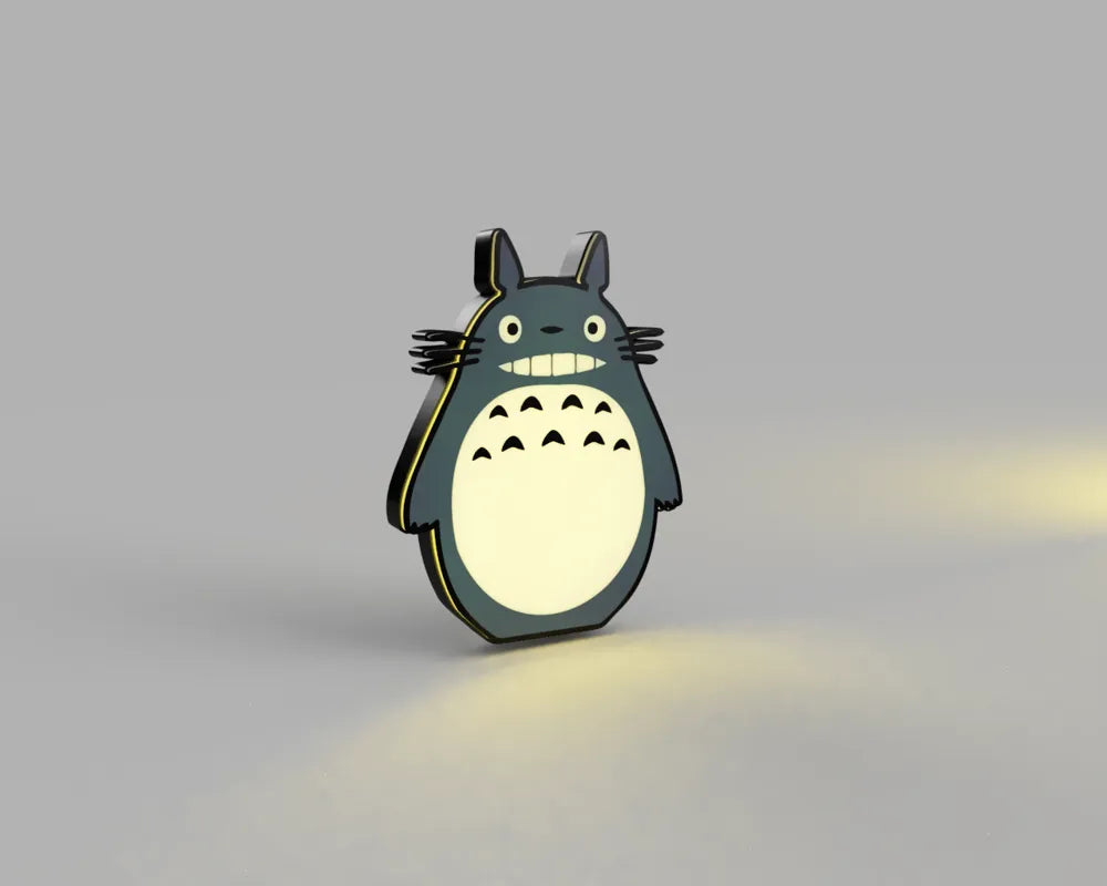 Totoro Lightbox Lamp – Studio Ghibli Forest Spirit LED Light