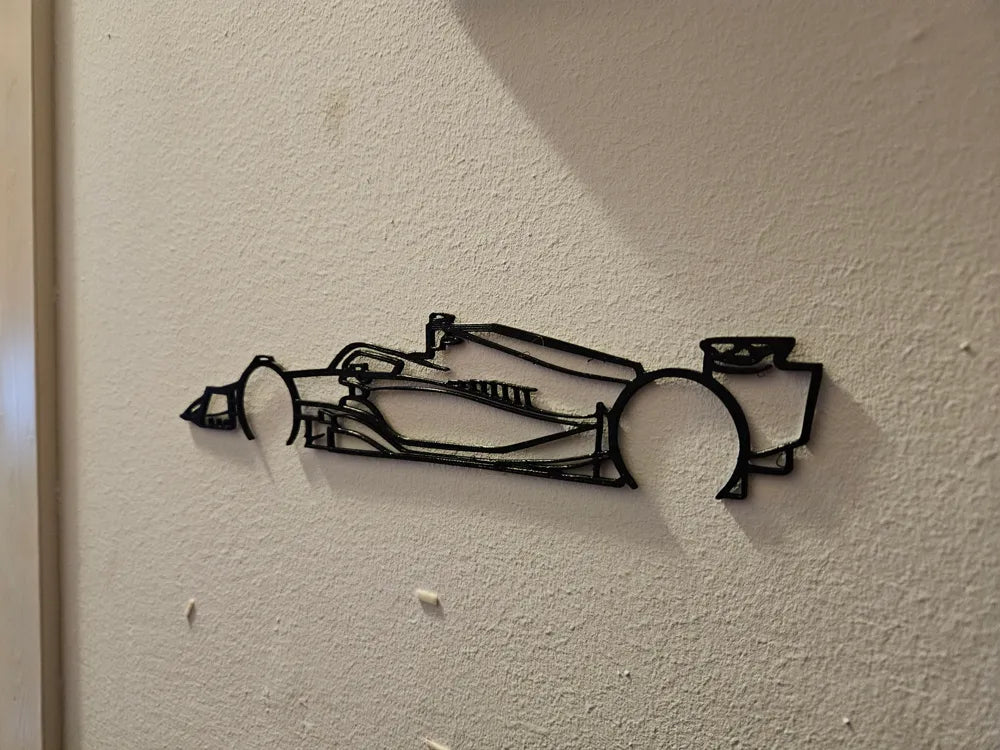 Formula 1 Wall Art – 3D Printed Racing Car Motorsport Sculpture