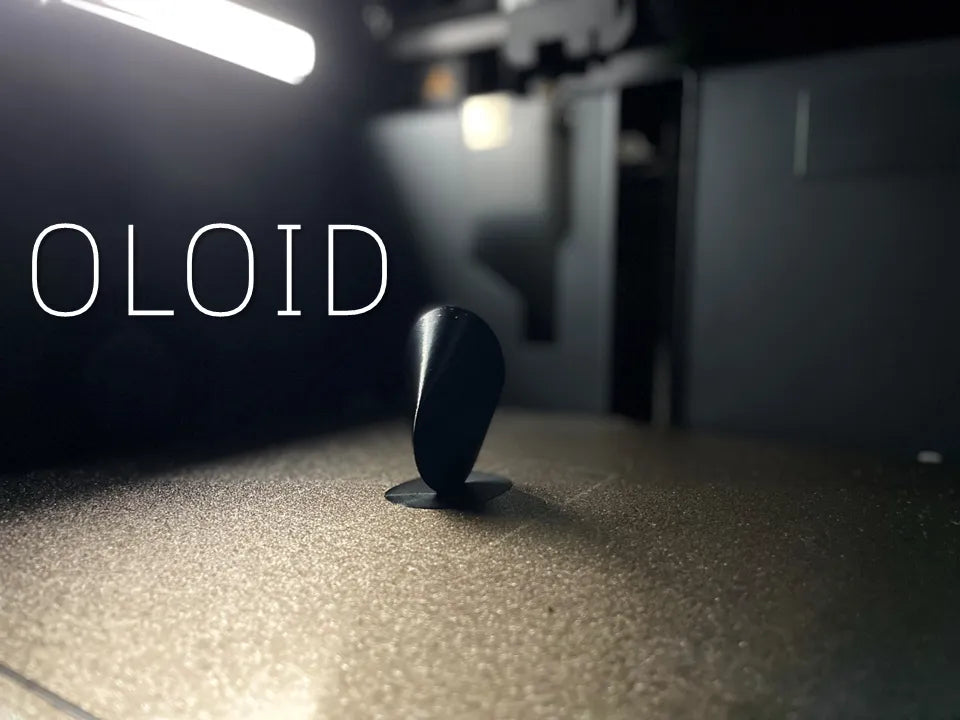Oloid Geometric Fidget Desk Toy – 3D Printed Rolling STEM Model
