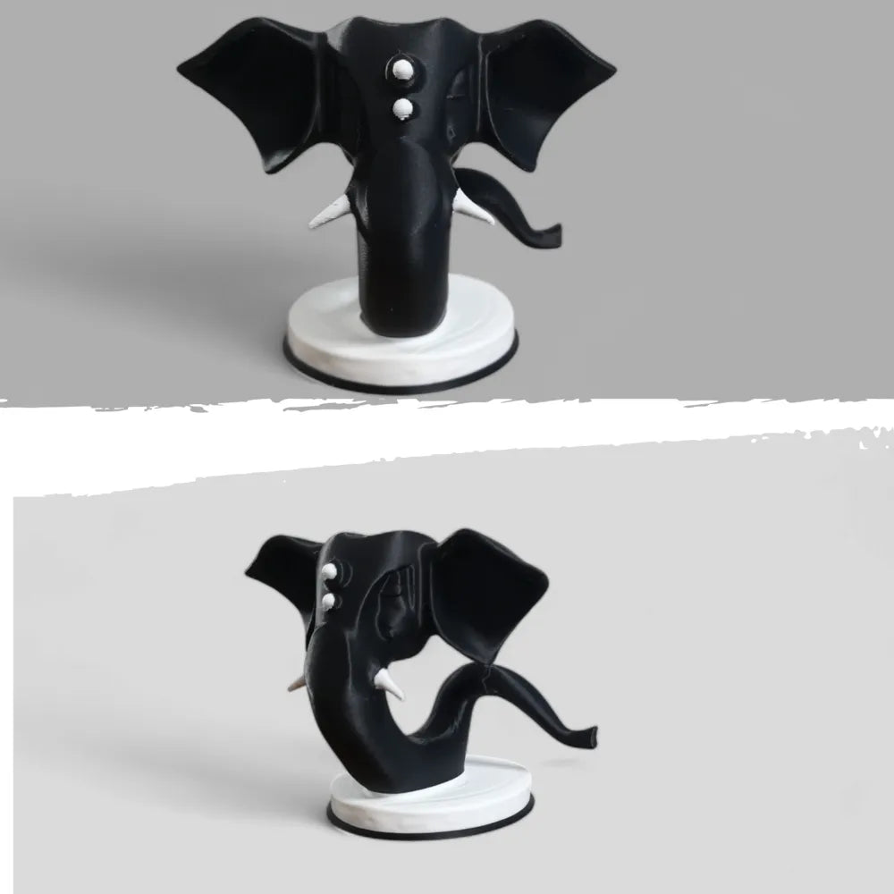 Ganesha Elephant Statue – 3D Printed Abundance and Wisdom Hindu Idol