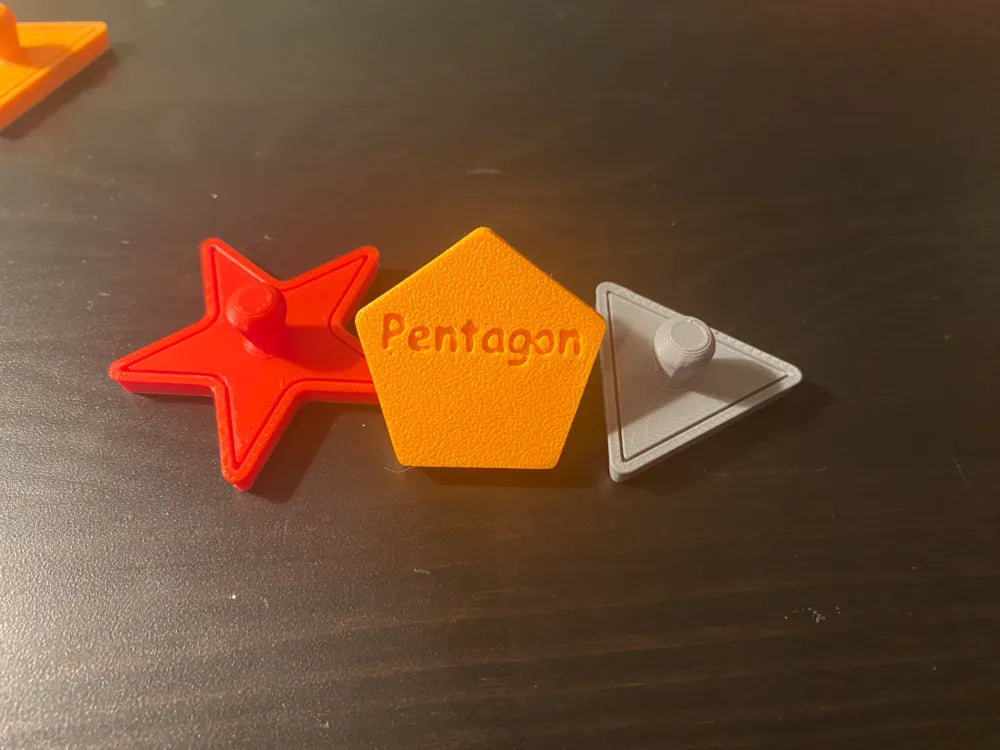 Shapes Puzzle and Alphabet Board 2-in-1 Learning Toy – 3D Printed
