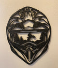 Motocross Wall Art – 3D Printed Dirt Bike Motorsport Layered Sculpture