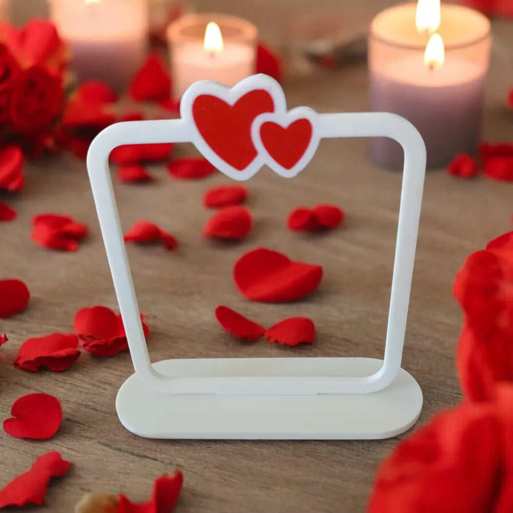 3D printed Valentine's Day Heart Photo Frame – 3D Printed Romantic Display Stand by FOFUS