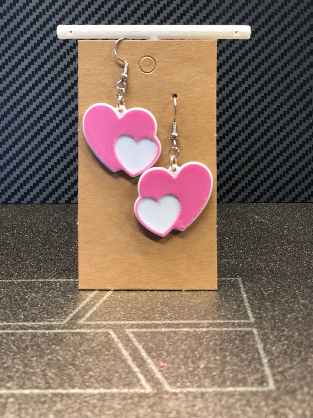 Hearts Earrings – 3D Printed Cute Romantic Valentine Jewellery