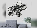 8-Piece Hexagon Tree Wall Art