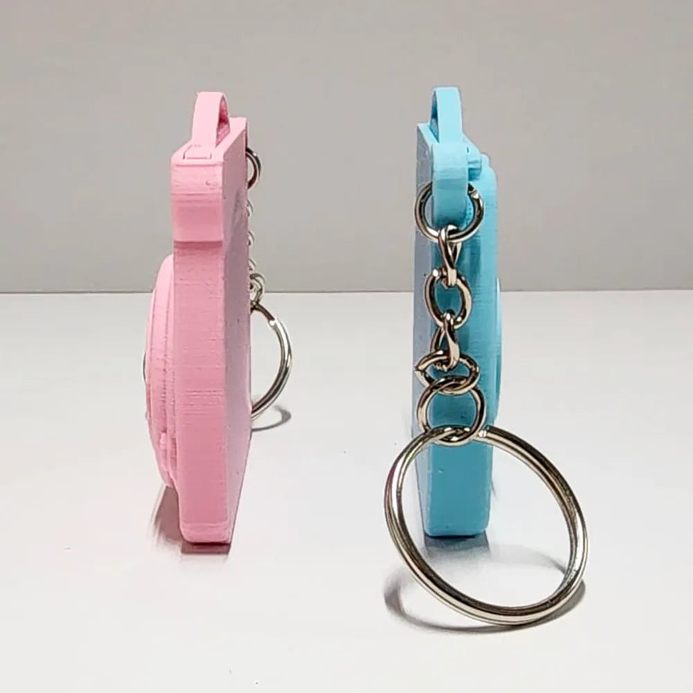 Instax Style Retro Camera Keychain with Hidden Photo Frame – Personalized Gift