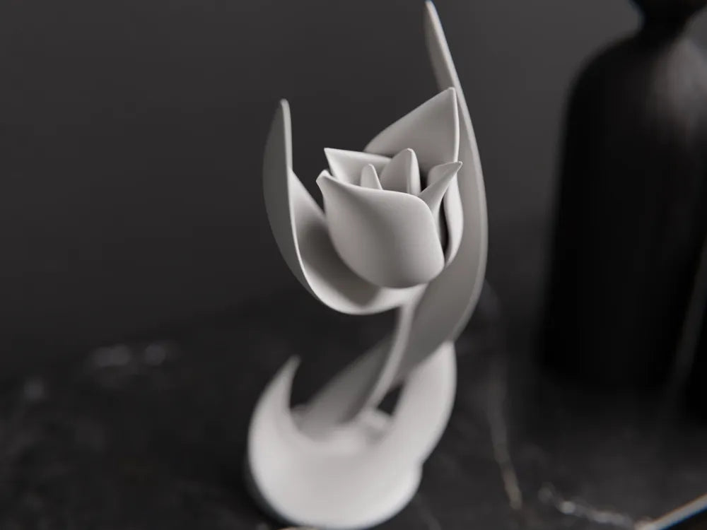 Flower Sculpture – 3D Printed Floral Nature Home Decor Piece